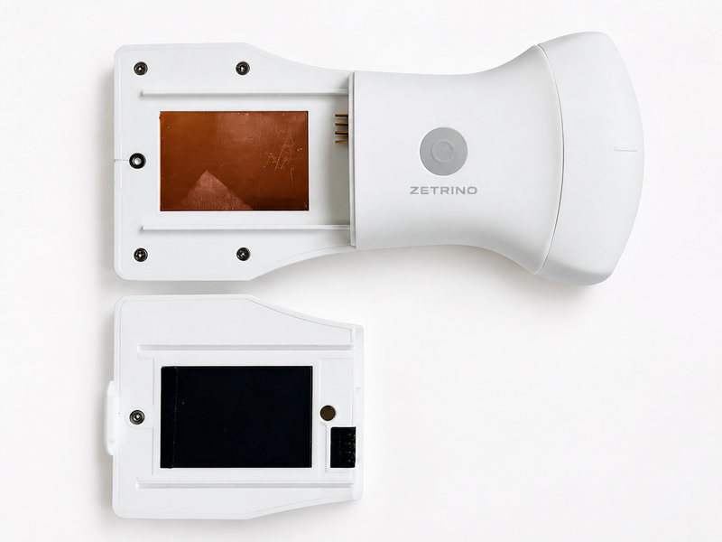 Zetrino Arc X9 with its model-specific removable battery compartment