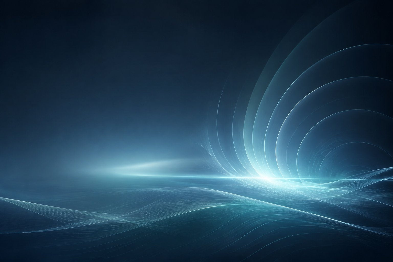 Abstract acoustic wave pattern representing wireless ultrasound information